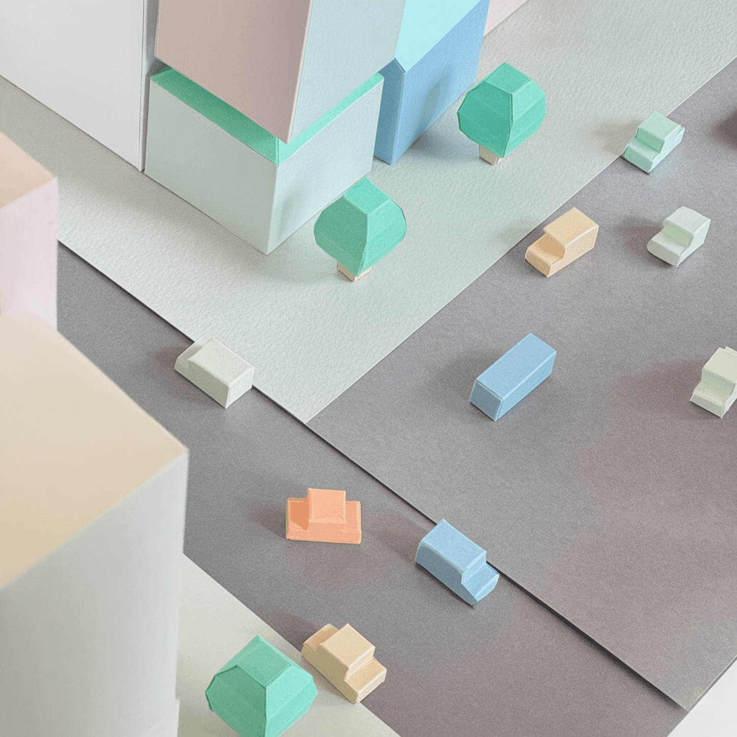 Tiny Downtown Papercraft • Build a City Diorama (Printable PDF)