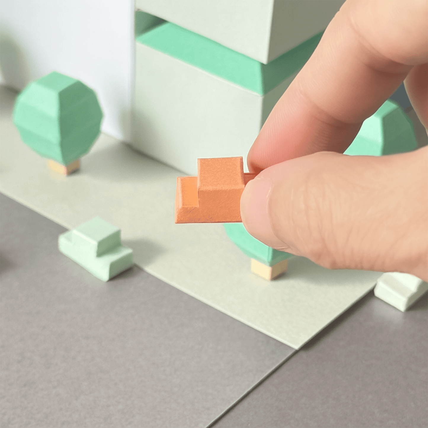 Tiny Downtown Papercraft • Build a City Diorama (Printable PDF)