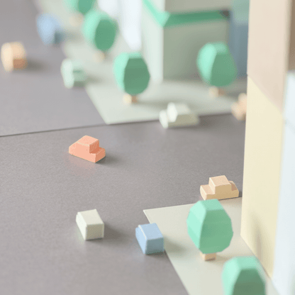 Tiny Downtown Papercraft • Build a City Diorama (Printable PDF)