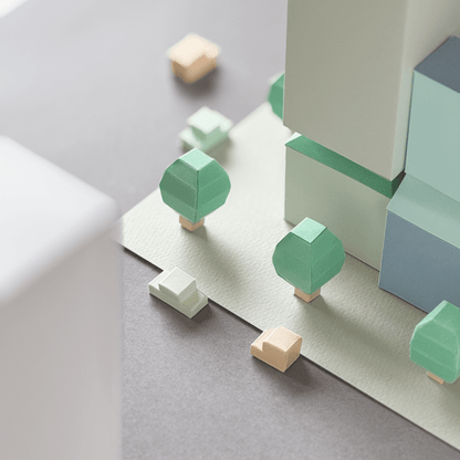 Tiny Downtown Papercraft • Build a City Diorama (Printable PDF)