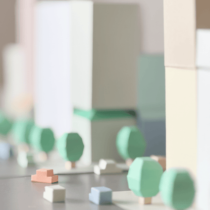 Tiny Downtown Papercraft • Build a City Diorama (Printable PDF)