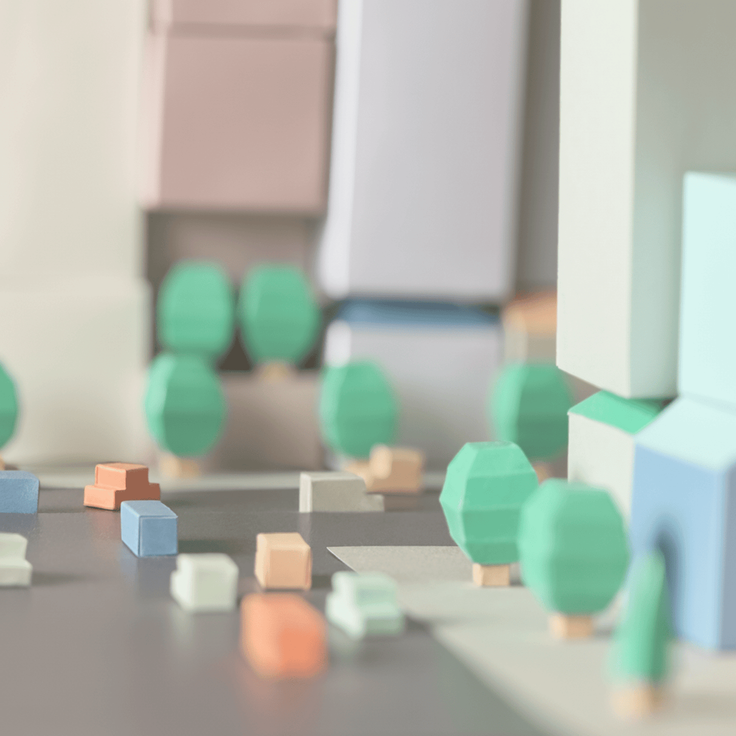 Tiny Downtown Papercraft • Build a City Diorama (Printable PDF)