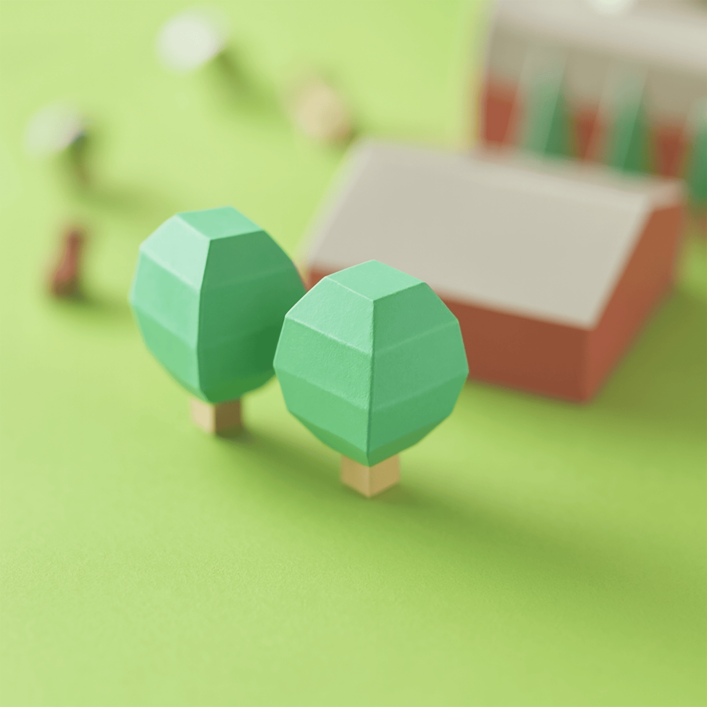 Printable Paper Farm Set • DIY Diorama Craft (PDF)