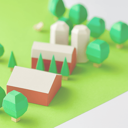 Printable Paper Farm Set • DIY Diorama Craft (PDF)