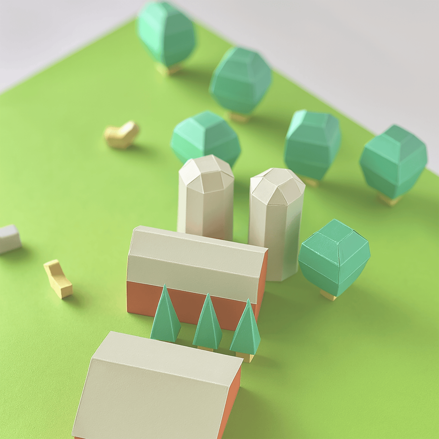 Printable Paper Farm Set • DIY Diorama Craft (PDF)