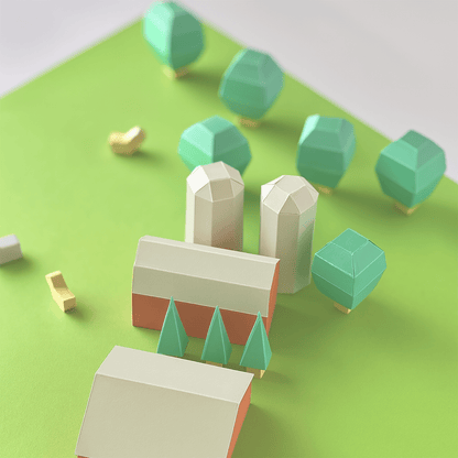 Printable Paper Farm Set • DIY Diorama Craft (PDF)
