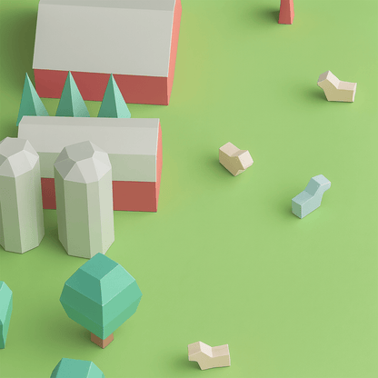 Printable Paper Farm Set • DIY Diorama Craft (PDF)