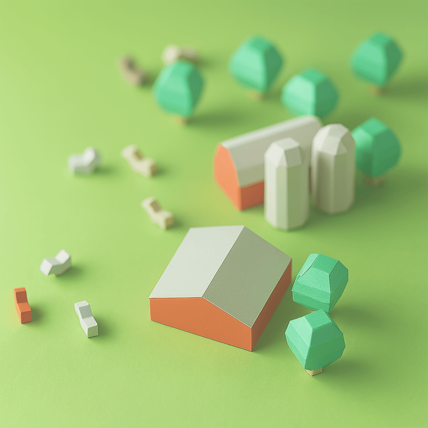 Printable Paper Farm Set • DIY Diorama Craft (PDF)