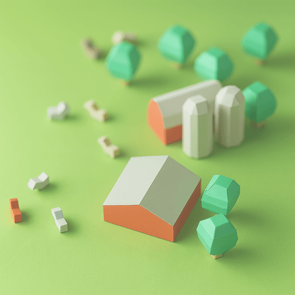 Printable Paper Farm Set • DIY Diorama Craft (PDF)