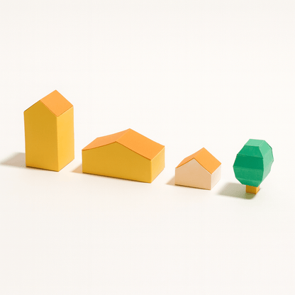 Tiny Marina Papercraft Set • Coastal Diorama DIY (Printable PDF)