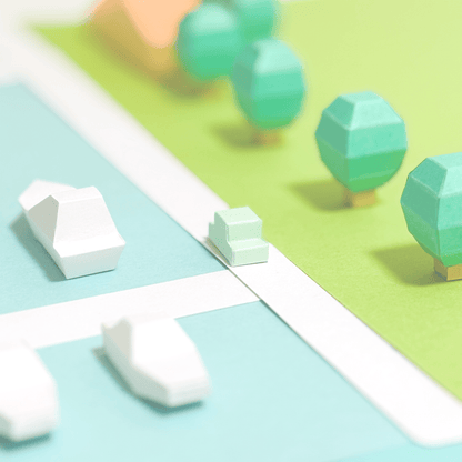 Tiny Marina Papercraft Set • Coastal Diorama DIY (Printable PDF)