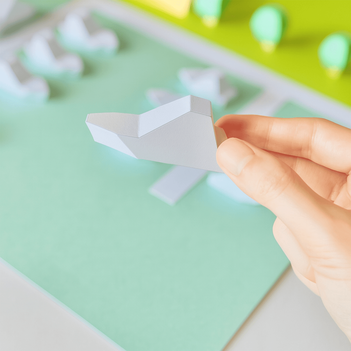 Tiny Marina Papercraft Set • Coastal Diorama DIY (Printable PDF)