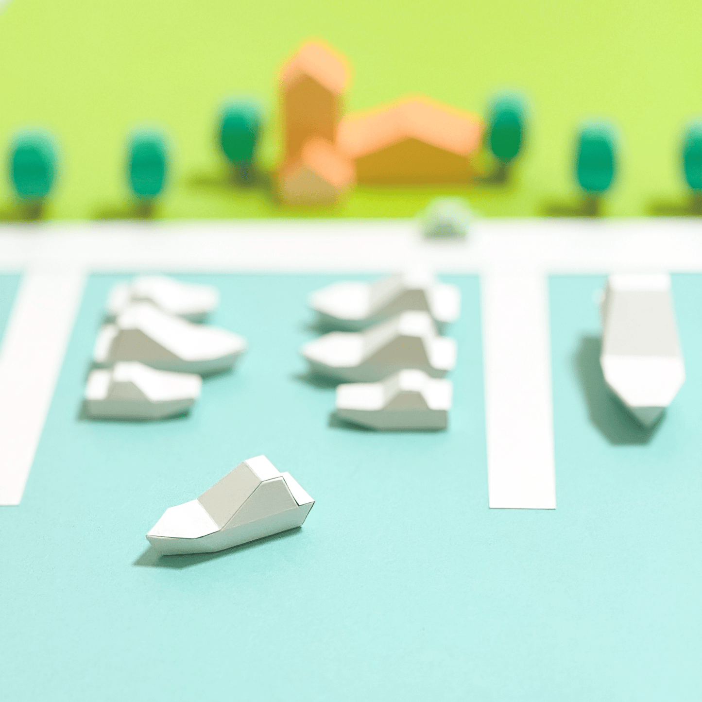 Tiny Marina Papercraft Set • Coastal Diorama DIY (Printable PDF)