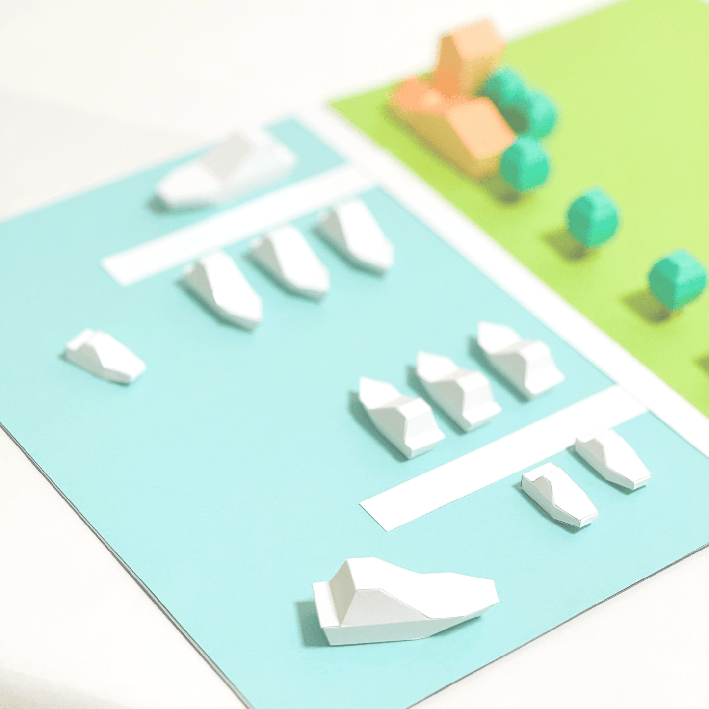 Tiny Marina Papercraft Set • Coastal Diorama DIY (Printable PDF)