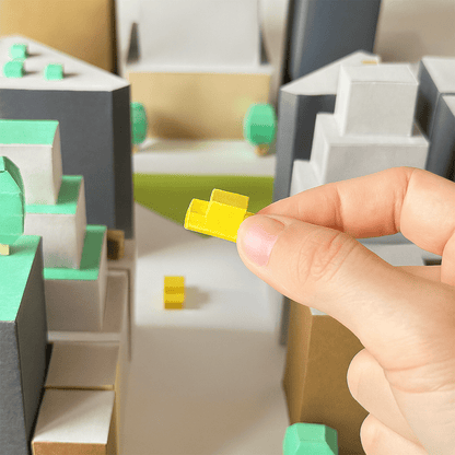 Printable Paper Cityscape • DIY Papercraft Diorama (PDF)