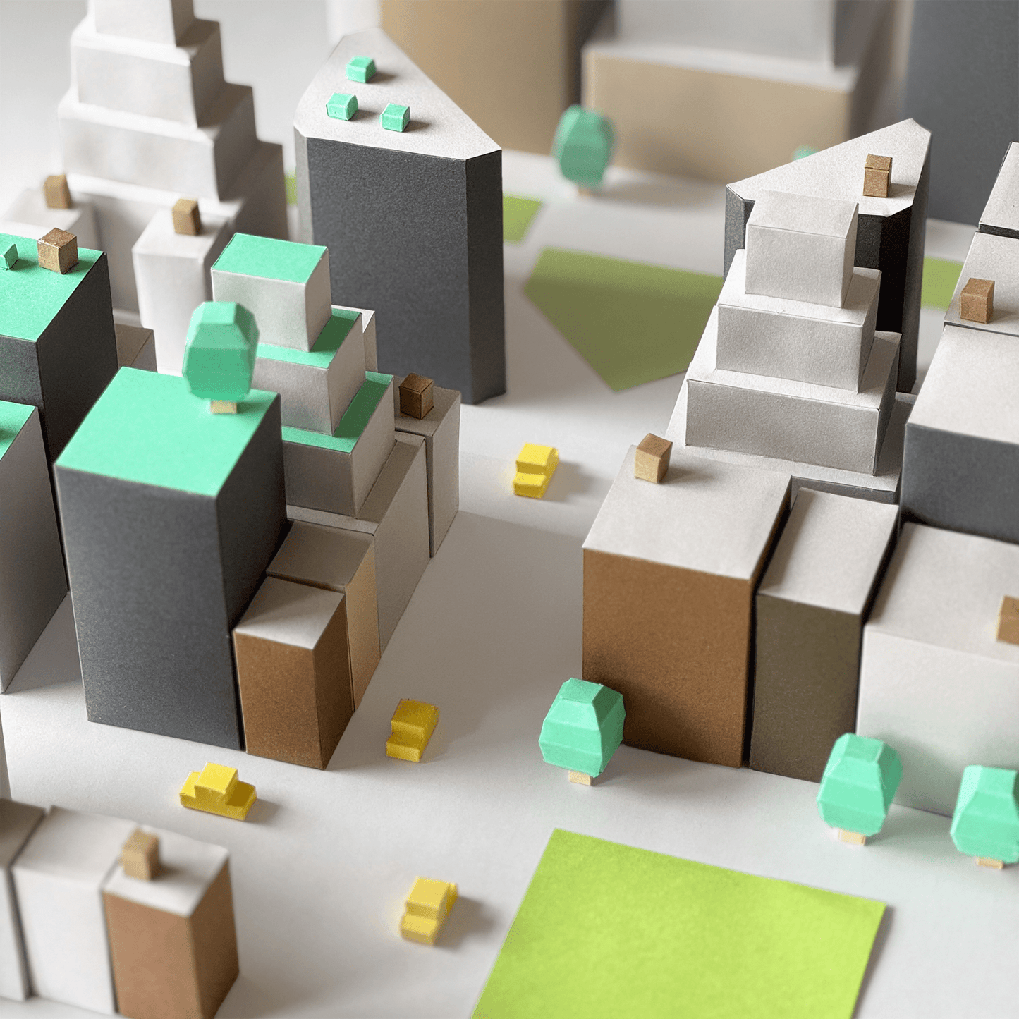 Printable Paper Cityscape • DIY Papercraft Diorama (PDF)