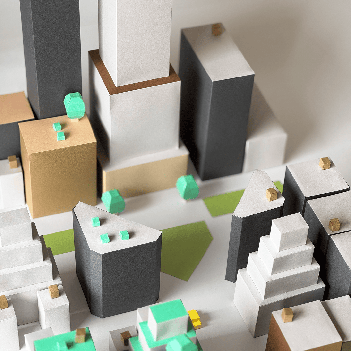 Printable Paper Cityscape • DIY Papercraft Diorama (PDF)