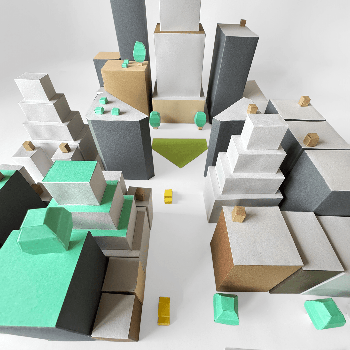 Printable Paper Cityscape • DIY Papercraft Diorama (PDF)