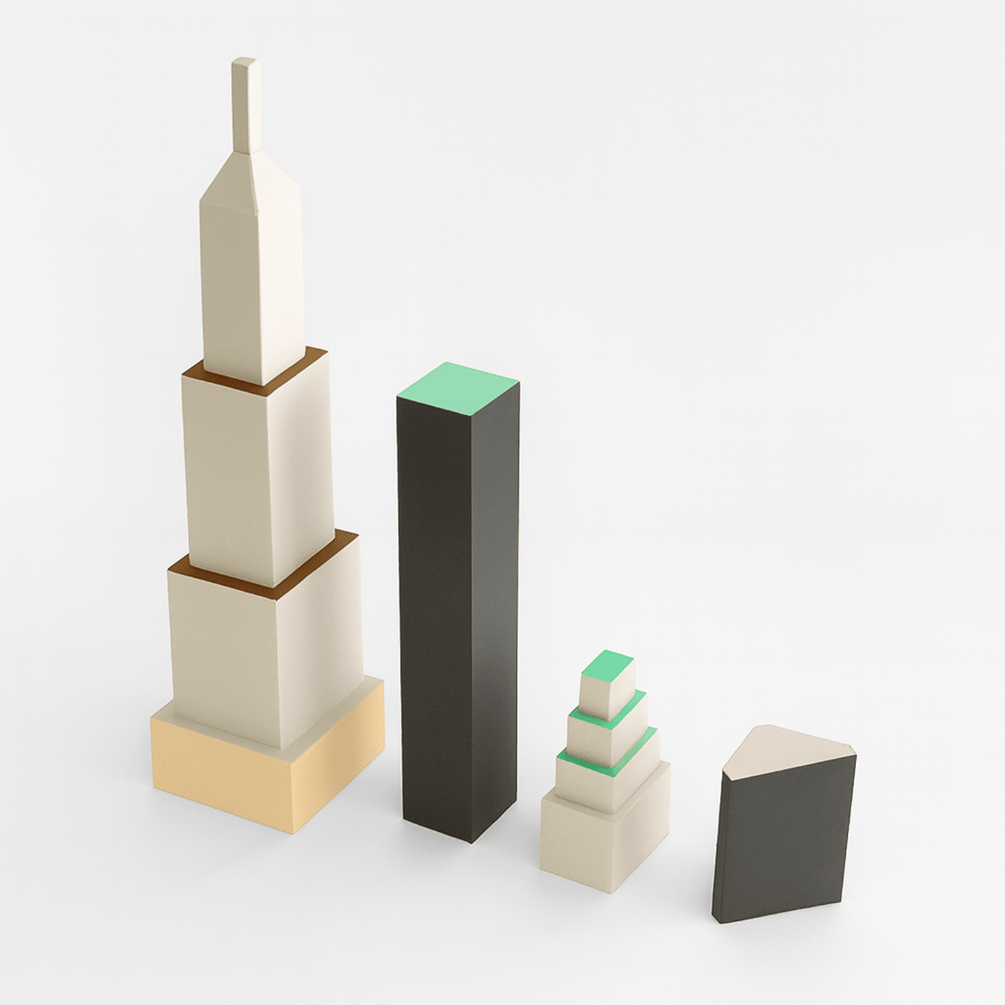 Printable Paper Cityscape • DIY Papercraft Diorama (PDF)