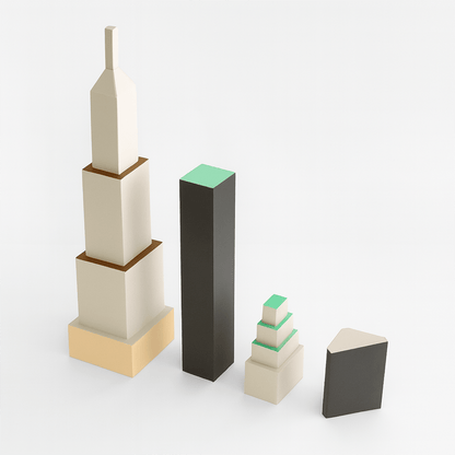 Printable Paper Cityscape • DIY Papercraft Diorama (PDF)