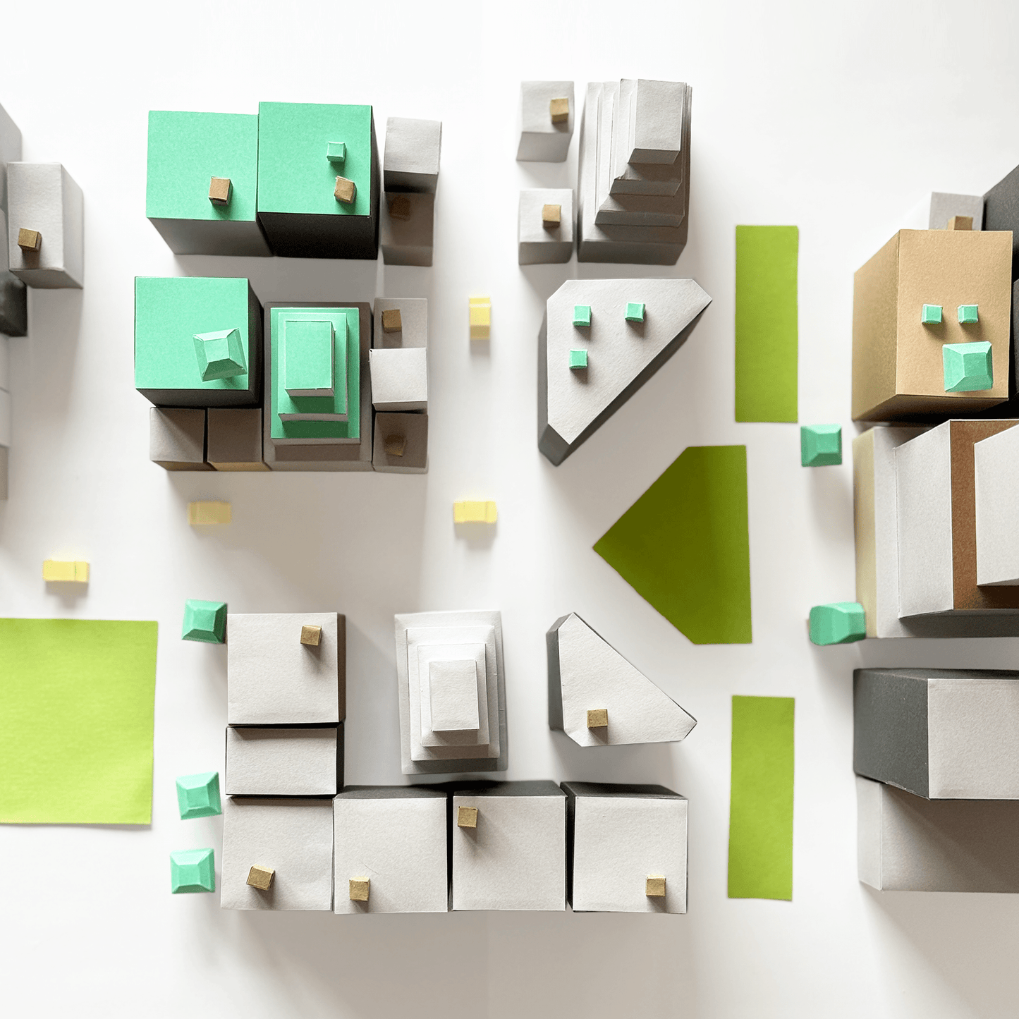 Printable Paper Cityscape • DIY Papercraft Diorama (PDF)