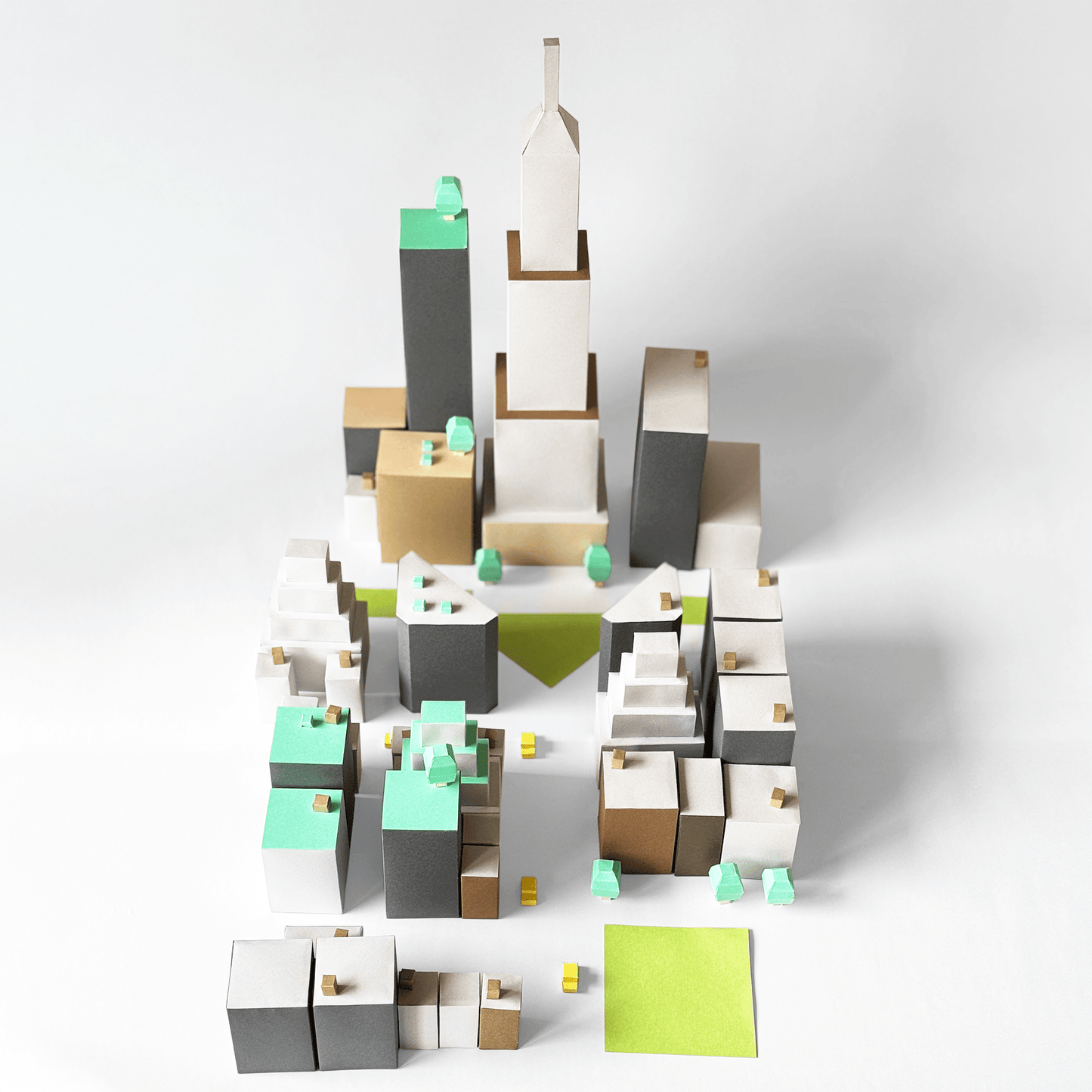 Printable Paper Cityscape • DIY Papercraft Diorama (PDF)