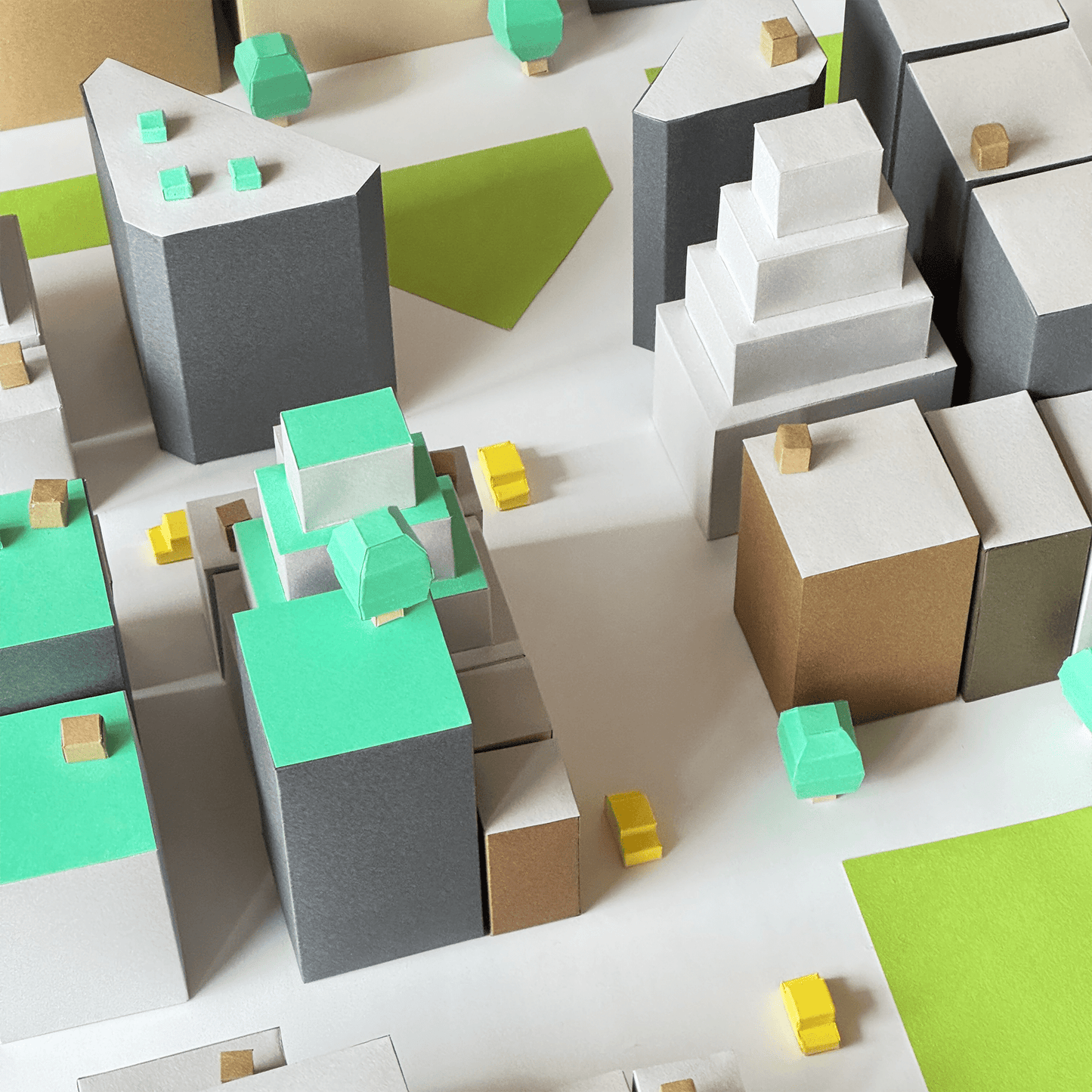 Printable Paper Cityscape • DIY Papercraft Diorama (PDF)