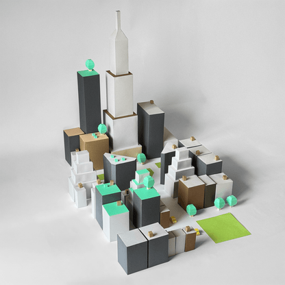 Printable Paper Cityscape • DIY Papercraft Diorama (PDF)
