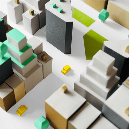 Printable Paper Cityscape • DIY Papercraft Diorama (PDF)
