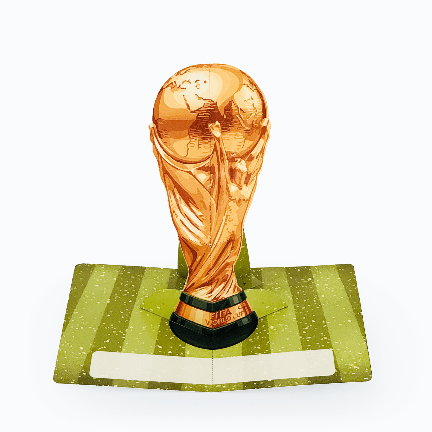 World Cup Trophy Pop-Up Card, 3D Soccer DIY Message, Football Fan Birthday (Digital Download)