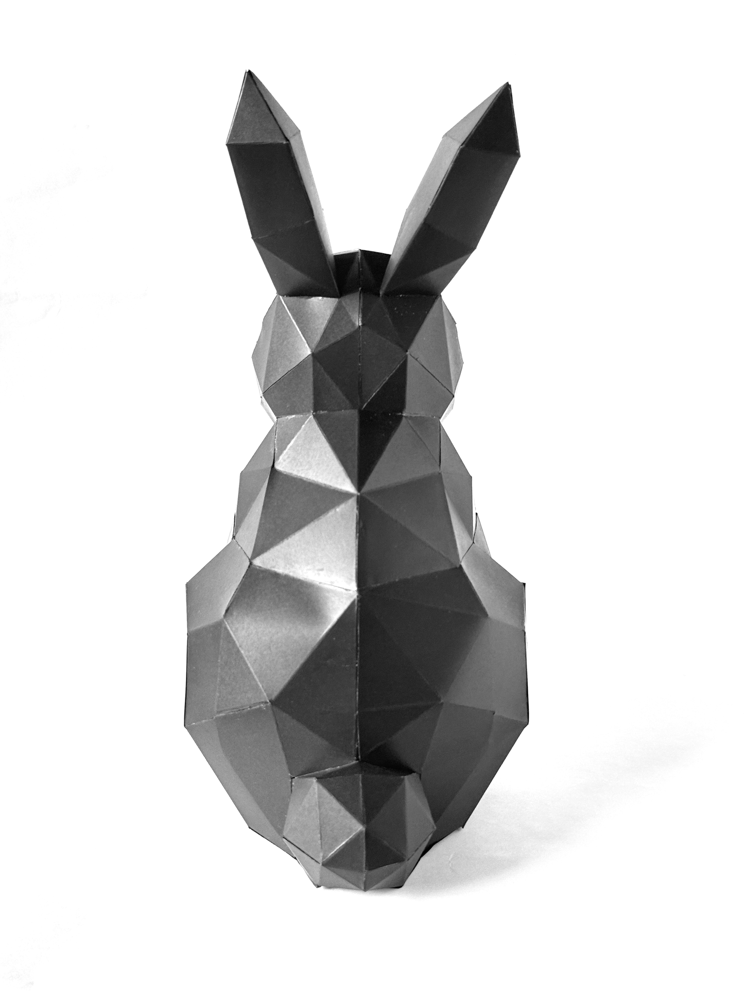 Geometric Bunny Papercraft – DIY 3D Polygonal Sculpture (PDF Pattern)