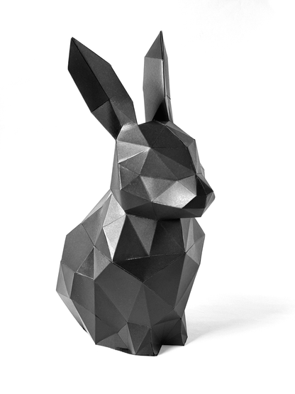 Geometric Bunny Papercraft – DIY 3D Polygonal Sculpture (PDF Pattern)