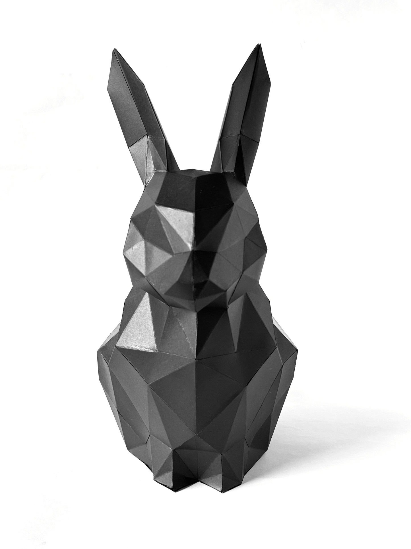 Geometric Bunny Papercraft – DIY 3D Polygonal Sculpture (PDF Pattern)