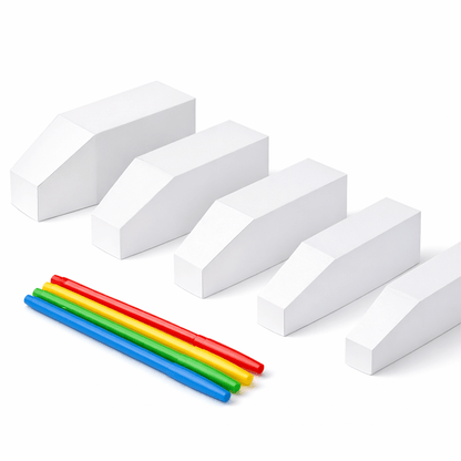 European High-Speed Train Papercraft Set | 5 Nesting Trains Printable PDF for Kids DIY Craft