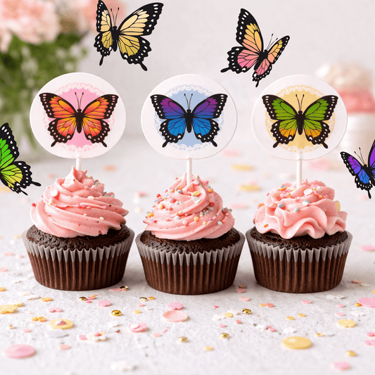 Butterfly Cake Topper with Moving Wings, Interactive Flip Animation, Printable PDF | Digital Download PDF