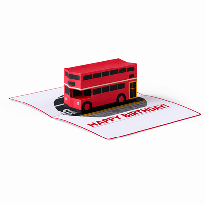 Double Decker Bus Pop-Up Card Template (Digital Download)