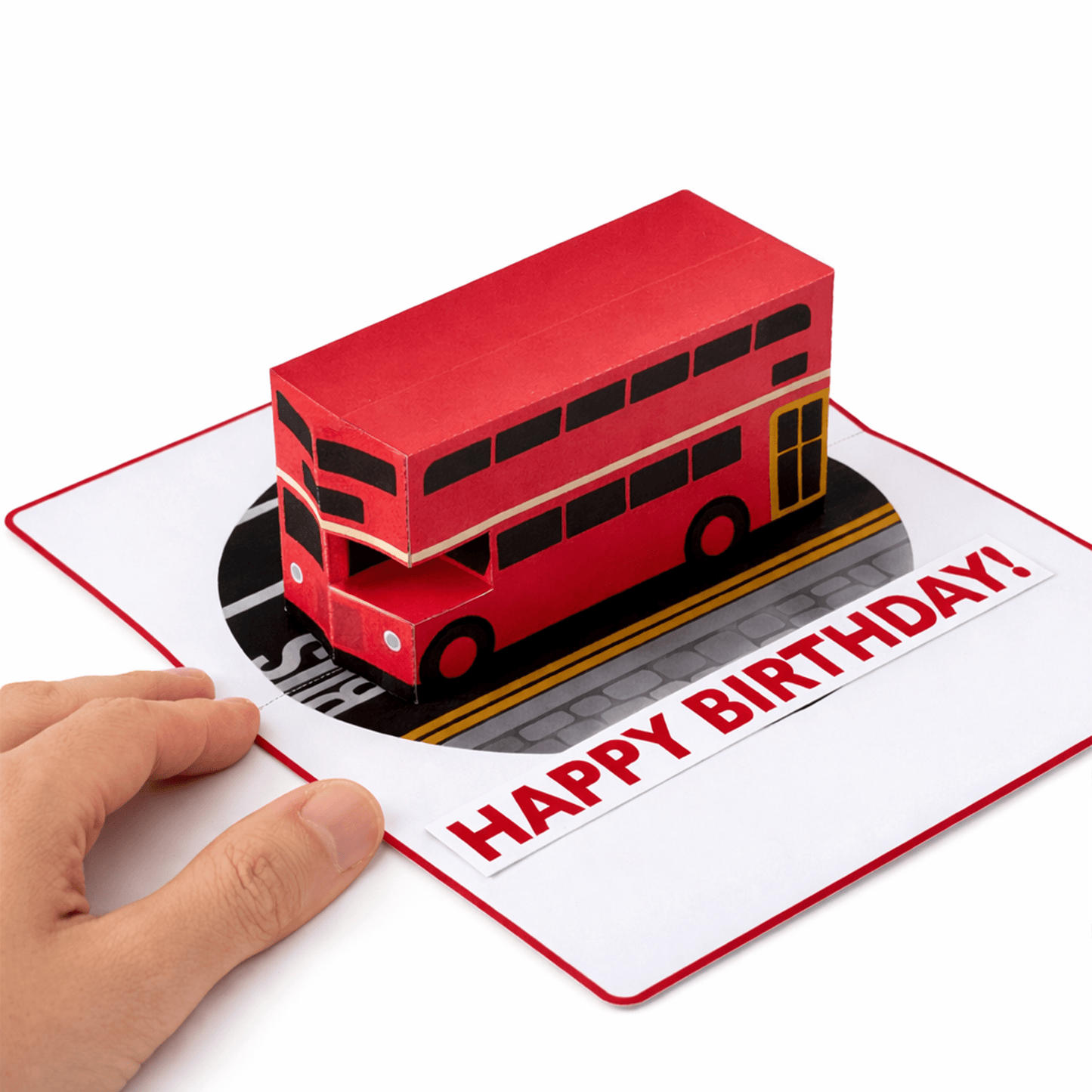 Double Decker Bus Pop-Up Card Template (Digital Download)