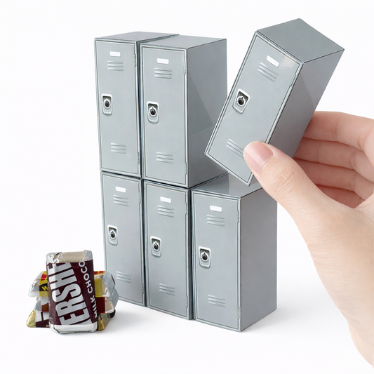 School Locker Favor Box Papercraft Template | Party Treat Container (Digital Download)