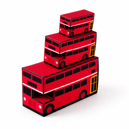 Double Decker Bus Favor Box Template – Routemaster Style Treat Holder (Digital Download)