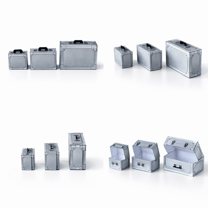 Aluminum Trunk Favor Box Papercraft Template | Secret Case Party Candy Storage (PDF Download)