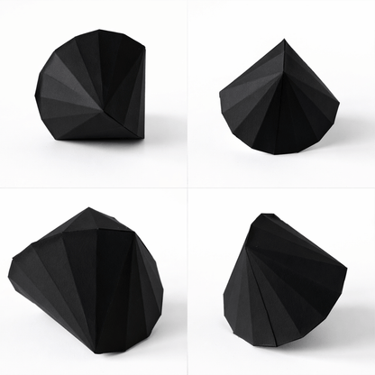 Sphericon Papercraft Template, Printable PDF, Geometric Paper Sculpture, DIY Desk Decor | Digital Download