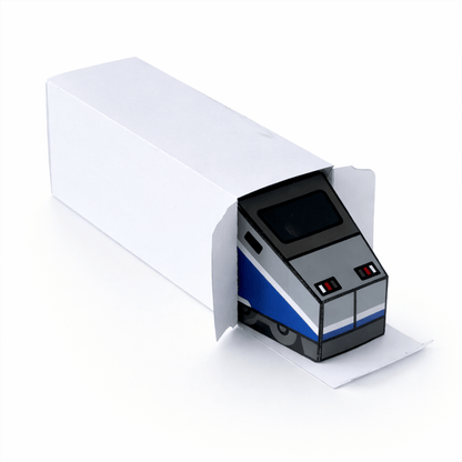 European High-Speed Train Papercraft Set | 5 Nesting Trains Printable PDF for Kids DIY Craft