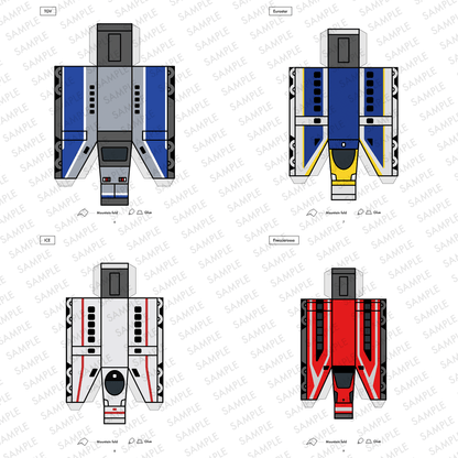European High-Speed Train Papercraft Set | 5 Nesting Trains Printable PDF for Kids DIY Craft