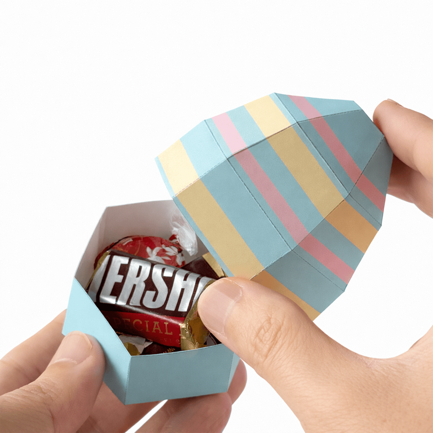 Easter Egg Favor Boxes | Papercraft Candy Treat Templates (Digital Download PDF)