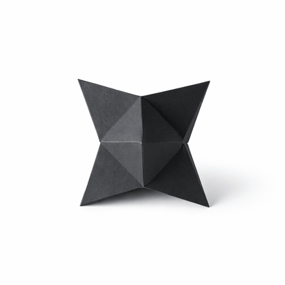 3D Star Polyhedron Papercraft Set Geometric Sculpture DIY Math Model Printable Template PDF Download