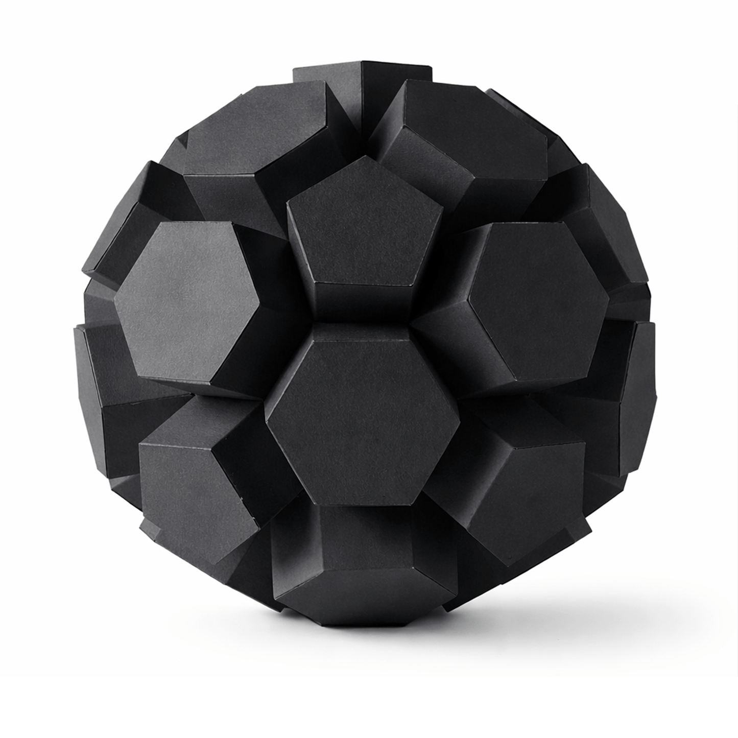 Geometric Soccer Ball Papercraft, Extruded Polyhedron Sculpture, Modern Paper Art Template, DIY Craft Kit PDF | Digital Download PDF
