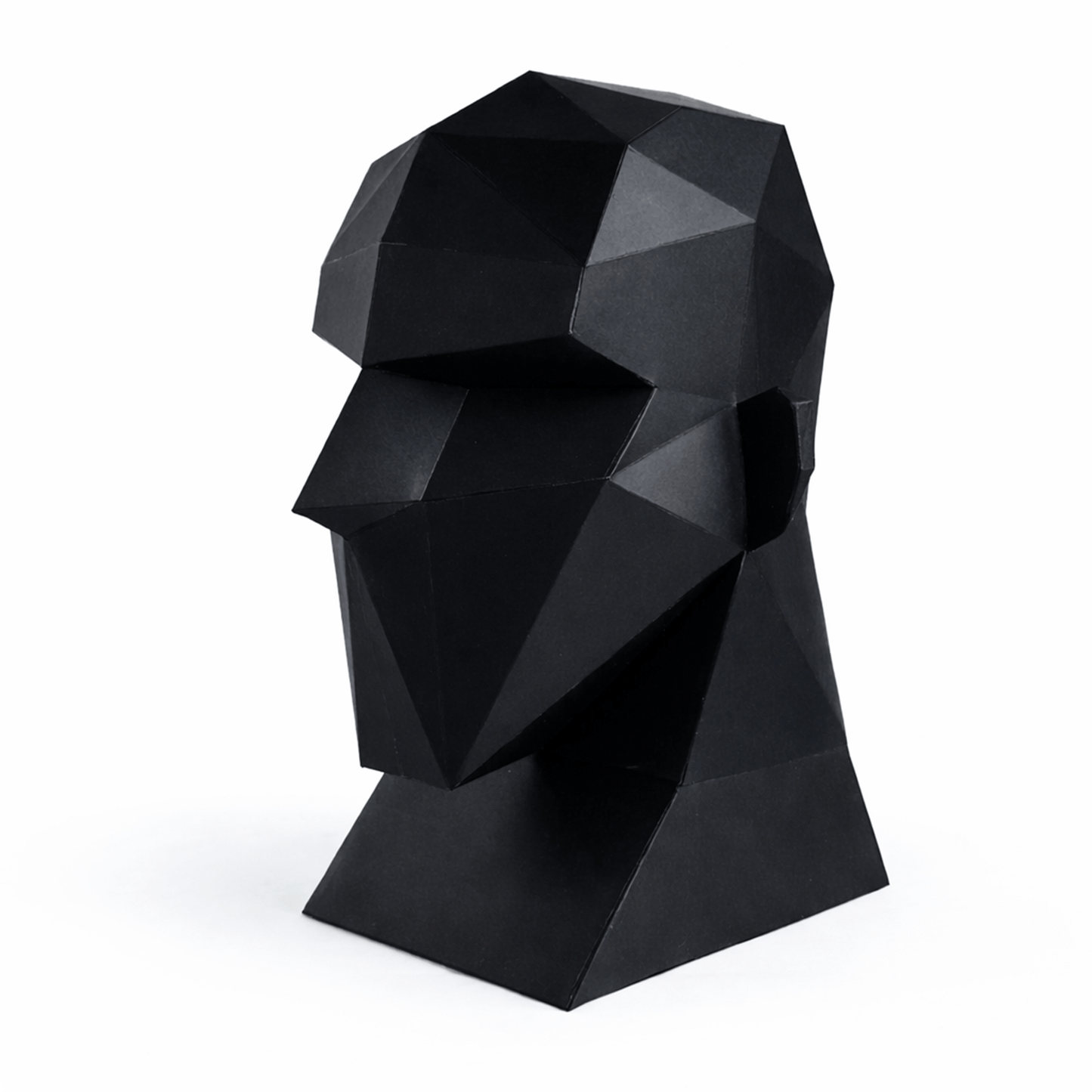 Polygonal Mannequin Head Papercraft – 3D DIY Display Stand (PDF Template)