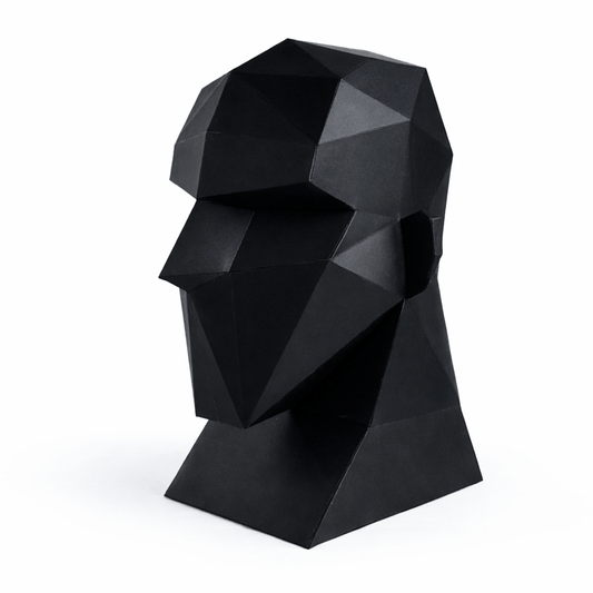Polygonal Mannequin Head Papercraft – 3D DIY Display Stand (PDF Template)