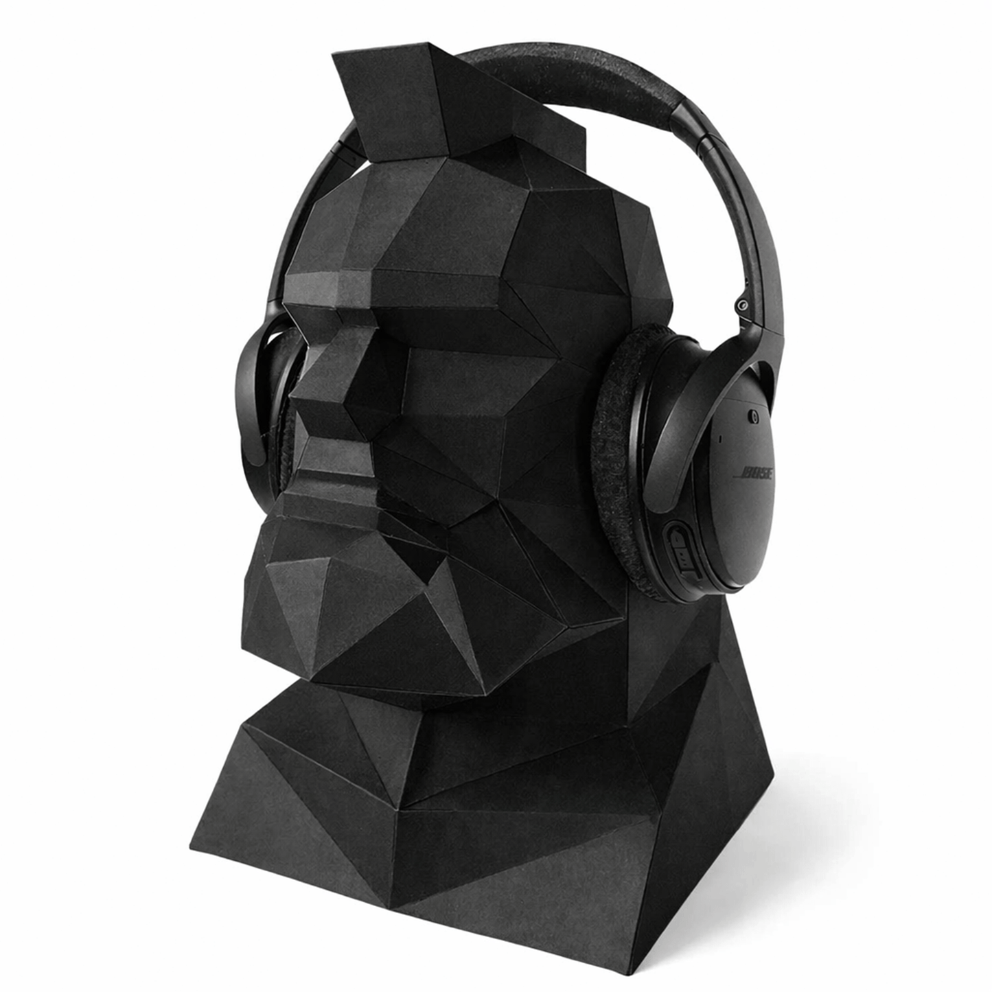 Polygonal Mohawk Mannequin Head Papercraft – DIY 3D Display for Headphones, Glasses | Printable PDF Template
