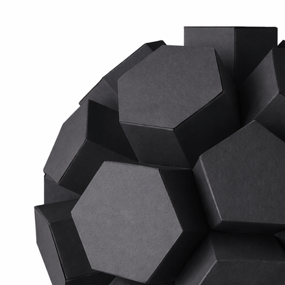 Geometric Soccer Ball Papercraft, Extruded Polyhedron Sculpture, Modern Paper Art Template, DIY Craft Kit PDF | Digital Download PDF